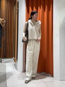 「ウールパンツ」｜gotoさん（レディース・159cm）の秋コーディネート