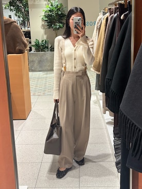 「アイテム（サスペンダー）」を使った、gotoさん（レディース・159cm）の秋コーディネート