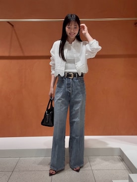 「Drawing Numbers（ドローイング ナンバーズ）のアイテム（トップス）」を使った、gotoさん（レディース・159cm）の春コーディネート