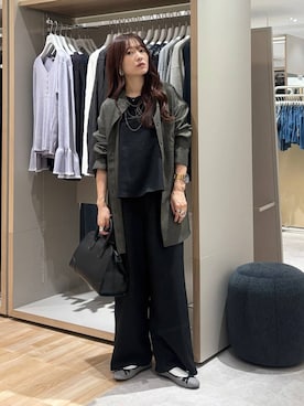 「アイテム（オールインワン・サロペット）」を使った、cossyさん（レディース・155cm・30代）の秋コーディネート