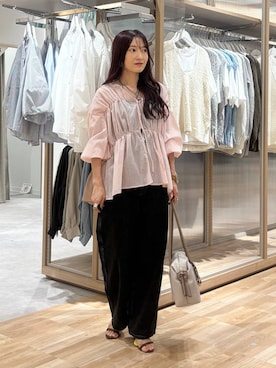 「アイテム（ボストンバッグ）」を使った、cossyさん（レディース・155cm・30代）の夏コーディネート