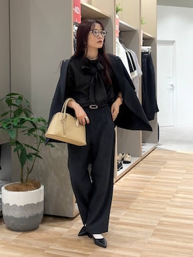 「GLOBAL WORK（グローバルワーク）のアイテム（テーラードジャケット）」を使った、cossyさん（レディース・155cm）の秋コーディネート