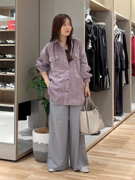 「アイテム（バレエシューズ）」を使った、cossyさん（レディース・155cm・30代）の秋コーディネート