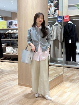 「GLOBAL WORK（グローバルワーク）のアイテム（パンツ）」を使った、cossyさん（レディース・155cm）の春コーディネート