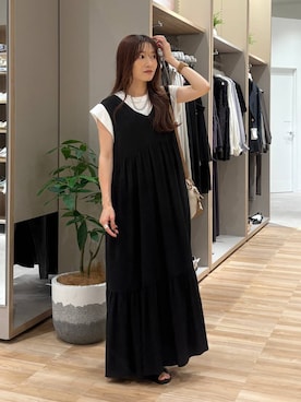 「アイテム（Tシャツ/カットソー）」を使った、cossyさん（レディース・155cm・30代）の夏コーディネート