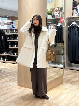 「アイテム（オールインワン・サロペット）」を使った、cossyさん（レディース・155cm・30代）の冬コーディネート