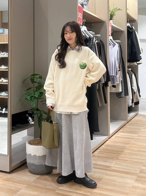 セール】イージーケアコーデュロイフレアスカート/575178（スカート