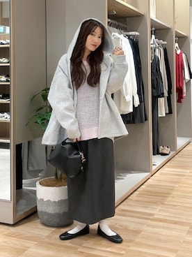「アイテム（バレエシューズ）」を使った、cossyさん（レディース・155cm・30代）の秋コーディネート