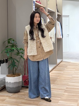 「GLOBAL WORK（グローバルワーク）のらくっション撥水フィットパンプス/135895（パンプス、その他）」を使った、cossyさん（レディース）の夏コーディネート