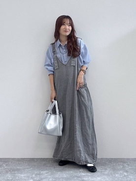 「アイテム（バレエシューズ）」を使った、cossyさん（レディース・155cm・30代）の夏コーディネート