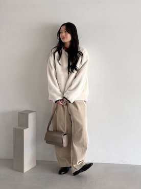 「GLOBAL WORK（グローバルワーク）のアイテム（ブルゾン）」を使った、cossyさん（レディース・155cm）の秋コーディネート