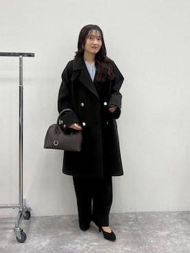 「アイテム（つなぎ/オールインワン）」を使った、cossyさん（レディース・155cm）の秋コーディネート