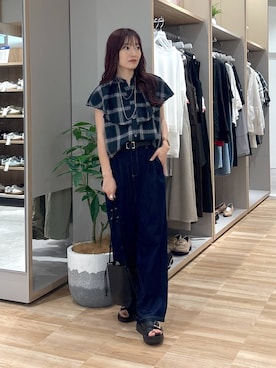 「アイテム（ベルト）」を使った、cossyさん（レディース・155cm・30代）の夏コーディネート