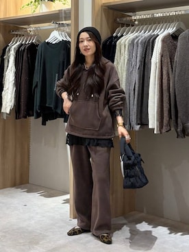 「GLOBAL WORK（グローバルワーク）のアイテム（帽子）」を使った、cossyさん（レディース・155cm）の秋コーディネート