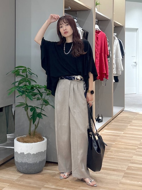 その他 chunta32508W4-2 GLOBAL WORK tシャツ ビッグフリルチュニック半袖/MATINEE LINE/327910