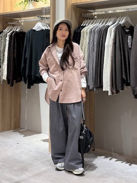 「GLOBAL WORK（グローバルワーク）のアイテム（キャップ）」を使った、cossyさん（レディース・155cm）の秋コーディネート