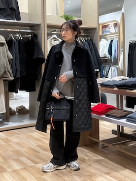 「アイテム（ボストンバッグ）」を使った、cossyさん（レディース・155cm・30代）の秋コーディネート