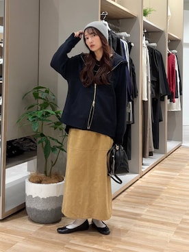 「アイテム（バレエシューズ）」を使った、cossyさん（レディース・155cm・30代）の秋コーディネート