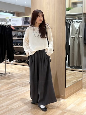 「アイテム（バレエシューズ）」を使った、cossyさん（レディース・155cm・30代）の秋コーディネート