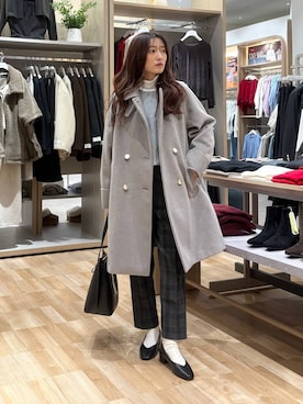 「GLOBAL WORK（グローバルワーク）のふわふわHugmeドルマンプルオーバー/595406（ニット/セーター）」を使った、cossyさん（レディース・155cm）の秋コーディネート