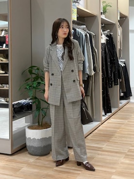 「GLOBAL WORK（グローバルワーク）のアイテム（ジャケット/アウター）」を使った、cossyさん（レディース・155cm）の春コーディネート