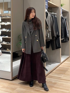 「GLOBAL WORK（グローバルワーク）のアイテム」を使った、cossyさん（レディース・155cm）の秋コーディネート