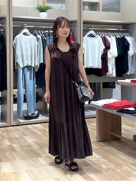 「アイテム（ワンピース/ドレス）」を使った、cossyさん（レディース・155cm・30代）の夏コーディネート