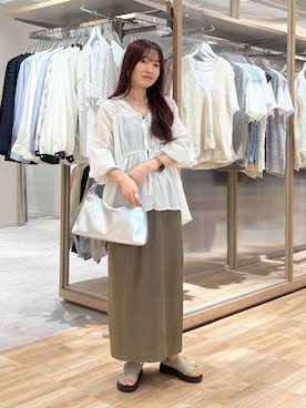 「アイテム（スカート）」を使った、cossyさん（レディース・155cm・30代）の夏コーディネート