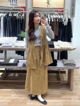 「アイテム（バレエシューズ）」を使った、cossyさん（レディース・155cm・30代）の秋コーディネート