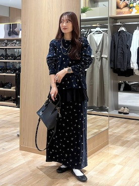 「アイテム（バレエシューズ）」を使った、cossyさん（レディース・155cm・30代）の秋コーディネート