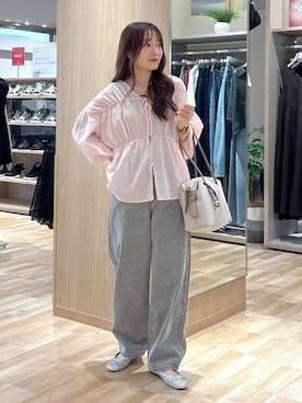 「アイテム（バレエシューズ）」を使った、cossyさん（レディース・155cm・30代）の夏コーディネート