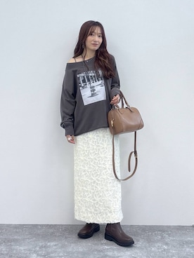 「PAGEBOY（ページボーイ）の【ステンレス素材】ロングボールチェーンネックレス（ネックレス）」を使った、cossyさん（レディース・155cm）の夏コーディネート