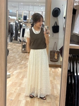 「アイテム（スカート）」を使った、cossyさん（レディース・155cm・30代）の夏コーディネート