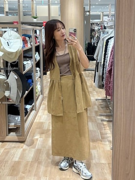 「アイテム（スカート）」を使った、cossyさん（レディース・155cm・30代）の秋コーディネート