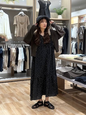 「GLOBAL WORK（グローバルワーク）のアイテム（帽子）」を使った、cossyさん（レディース・155cm）の夏コーディネート