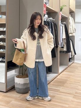 「アイテム（テーラードジャケット）」を使った、cossyさん（レディース・155cm・30代）の冬コーディネート