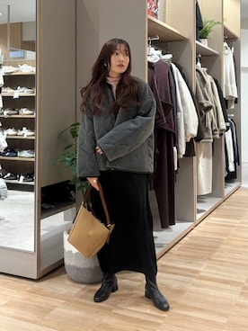 「アイテム（ワンピース/ドレス）」を使った、cossyさん（レディース・155cm・30代）の冬コーディネート