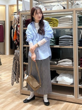 「アイテム（バレエシューズ）」を使った、cossyさん（レディース・155cm・30代）の秋コーディネート