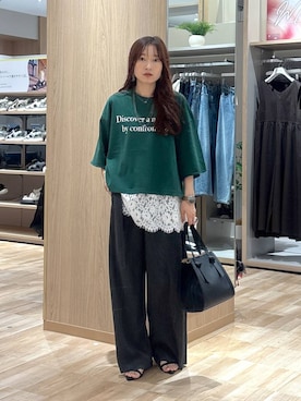 「PAGEBOY（ページボーイ）の【ステンレス素材】ロングボールチェーンネックレス（ネックレス）」を使った、cossyさん（レディース・155cm）の夏コーディネート