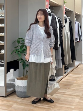 「アイテム（バレエシューズ）」を使った、cossyさん（レディース・155cm・30代）の秋コーディネート