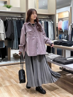 「アイテム（スカート）」を使った、cossyさん（レディース・155cm・30代）の秋コーディネート