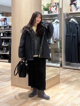 「アイテム（ブーツ）」を使った、cossyさん（レディース・155cm・30代）の冬コーディネート