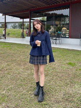 「JEANASIS（ジーナシス）のアイテム」を使った、凜子-riko-さん（レディース・156cm）の秋コーディネート