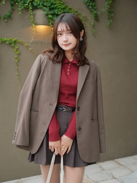 「無印良品（ムジルシリョウヒン）のアイテム」を使った、凜子-riko-さん（レディース・156cm）の秋コーディネート