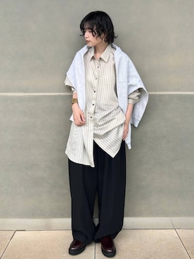 「アイテム（バングル/リストバンド）」を使った、cl_shinoさん（レディース・159cm）の秋コーディネート