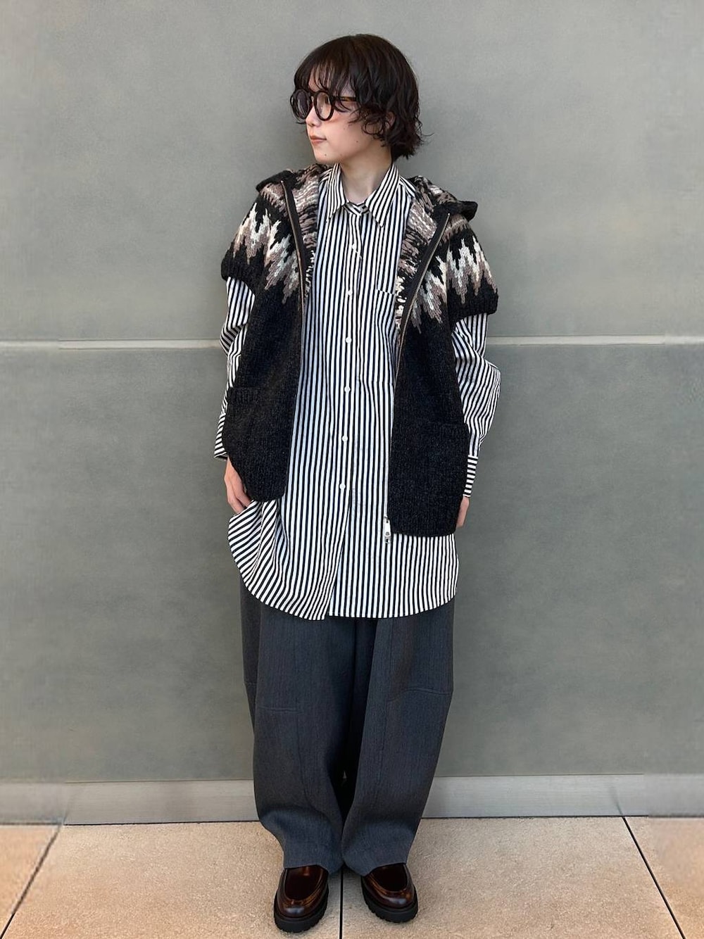 坂田さん着用　Curensology ワッシャーストライプシャツ Curensology(カレンソロジー)/ワッシャーストライプシャツを使った人気