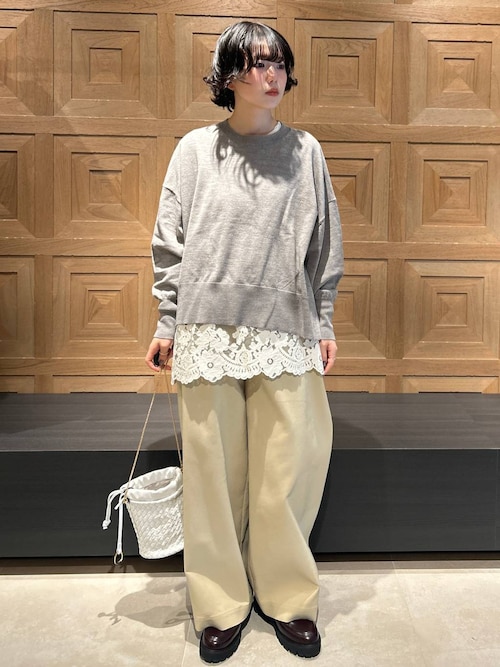 Curensology(カレンソロジー)/ハイゲージレースニットプルオーバー