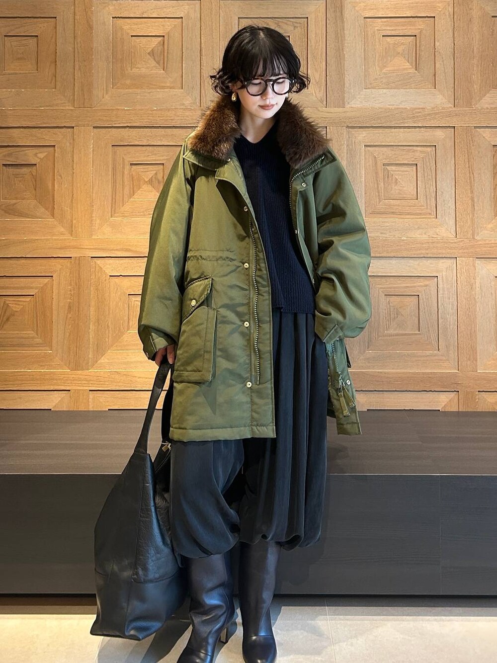 Curensologyのモッズコートを使った人気ファッションコーディネート