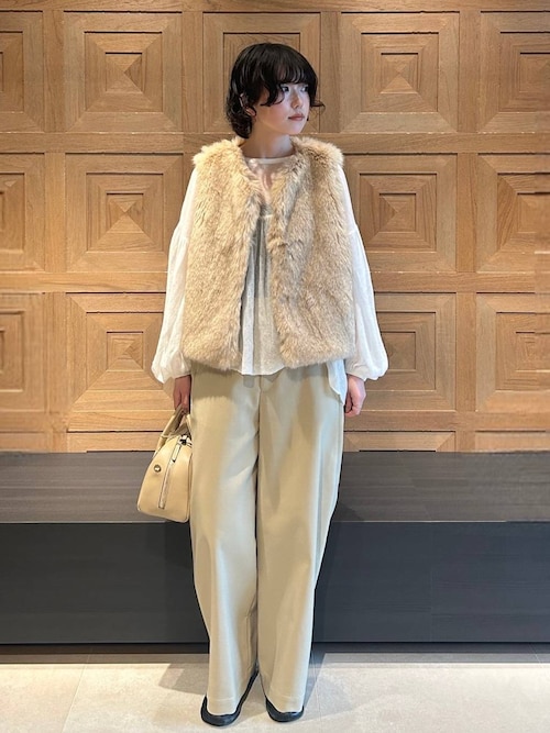 Curensology(カレンソロジー)/フラッフィーギャザーニットプル