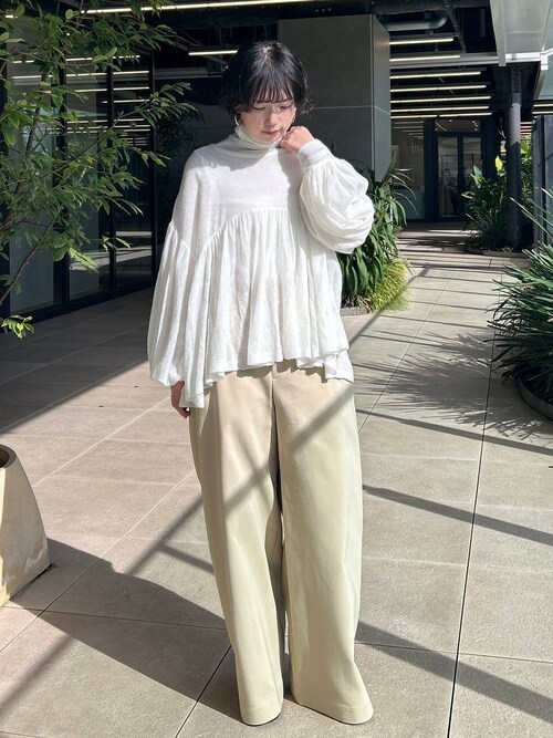 Curensologyフラッフィーギャザーニットプルオーバー Curensology｜フラッフィーギャザーニットプルオーバー | Rakuten